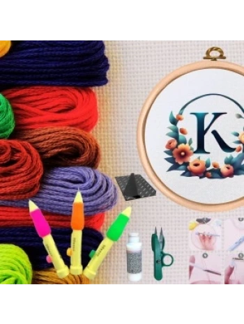 Punch Seti Nakış Seti Kasnaklı Kendin Yap Seti Seri 77