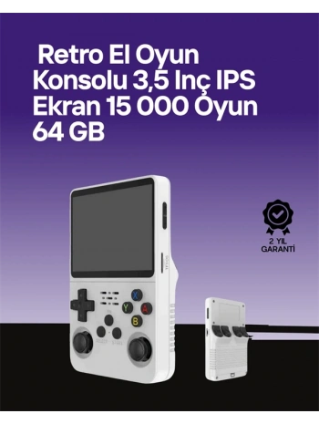 64 GB Retro Oyun Konsolu – Çoklu Emülatör Desteği, Linux Tabanlı Açık Sistem