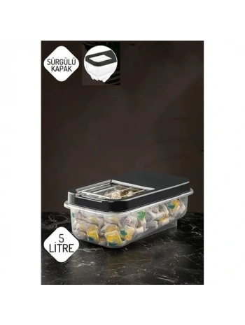 Reagan Tablet ve Deterjan Saklama Kutusu 5 lt ANTRASİT