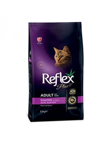 Reflex Plus Gourmet Tavuklu Yetişkin Kedi Maması 15 Kg