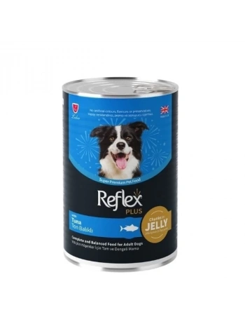 Reflex Plus Jöle İçinde Ton Balıklı Yetişkin Konserve Köpek Maması 400 Gr