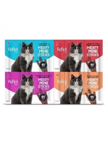 Reflex Plus Mini Mix Karışık Lezzetler Stick Kedi Ödül Maması 40 Gr