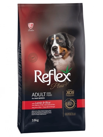 Reflex Plus Orta ve Büyük Irk Kuzu Etli Yetişkin Köpek Maması 18 Kg