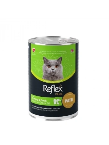 Reflex Plus Pate İçinde Hindi ve Ördek Etli Yetişkin Konserve Kedi Maması 395 Gr