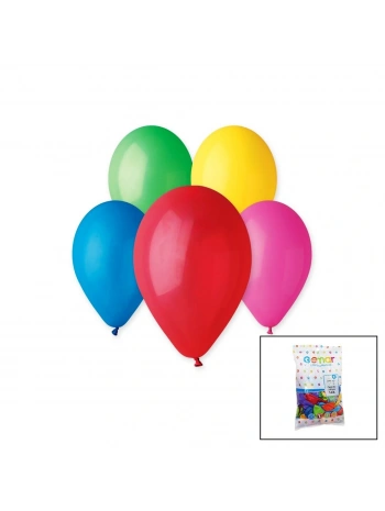 RENKLİ KLASİK BALON 10 İNÇ - 26CM - 100PCS (5047)