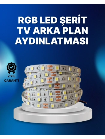 RF Kumandalı Renk Değiştiren TV LED Şerit 2MT