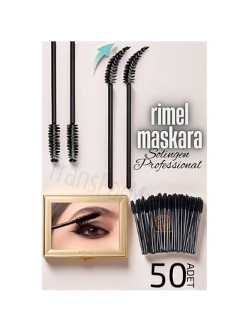 Rimel Maskara Fırçası Esnek 50 ADET Solingen