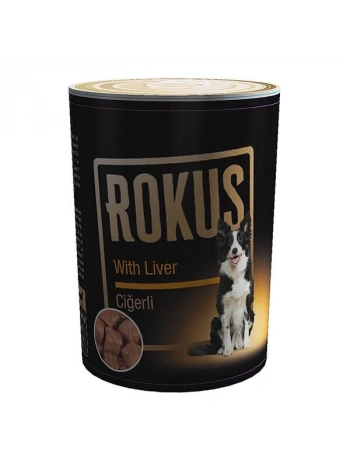 Rokus Ciğerli Yetişkin Konserve Köpek Maması 410 Gr