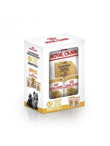 Royal Canin Yorkshire Terrier Adult Yetişkin Köpek Maması 1.5 Kg 2 Pouch Hediye