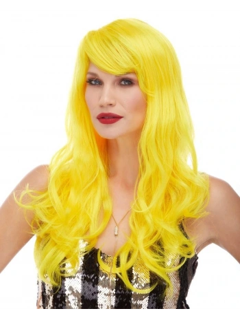 Sarı Renk Uzun Dalgalı Parti Peruğu (5047)