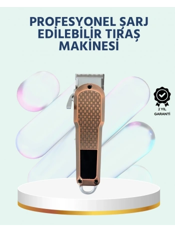 Şarjlı Saç Kesme Makinesi – Type-C Girişli, LCD Ekranlı ve Sessiz Motor