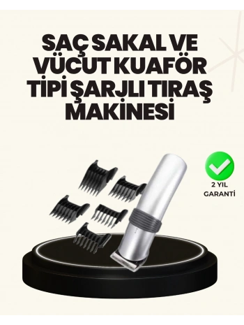 Şarjlı ve Kablosuz Tıraş Makinesi – Her Yerde Rahat Kullanım