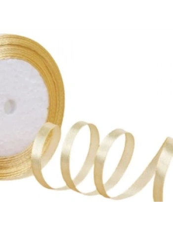 Saten Kurdele 2 Cm 10 Metre Koyu Bej