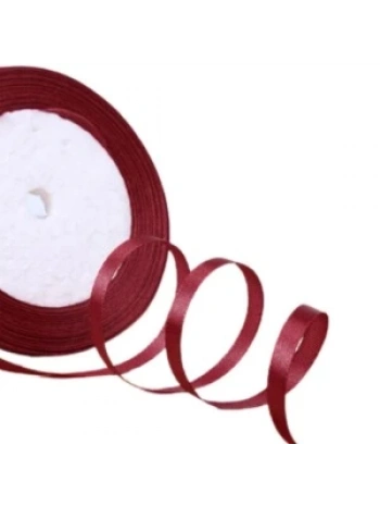 Saten Kurdele 3 Cm 10 Metre Bordo
