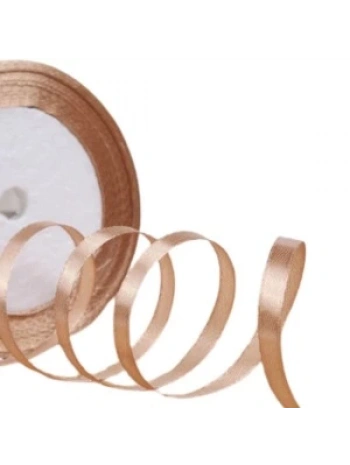 Saten Kurdele 3 Cm 10 Metre Sütlü Kahve