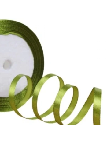 Saten Kurdele 3 Cm 10 Metre Yağ Yeşili