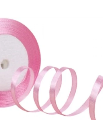 Saten Kurdele 3 Mm Pembe 10 Metre