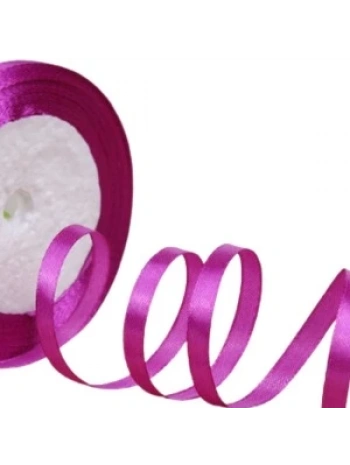 Saten Kurdele 6 Mm Fuşya 5 Metre