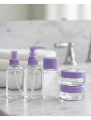 Seyahat İçin 5’li Şeffaf Kozmetik Şişe Seti 30 ml