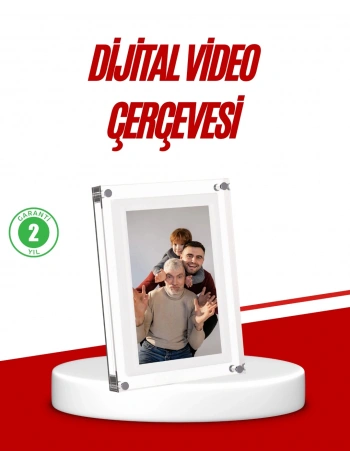 Şık ve Dekoratif 7 İnç Dijital Fotoğraf Çerçevesi – Anılarınızı Sergileyin