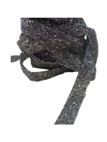 Silikonlu Yapıştırma Taş 1 Cm Siyah 1 Metre