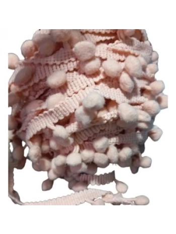 Sıralı Ponpon 1 Metre Somon