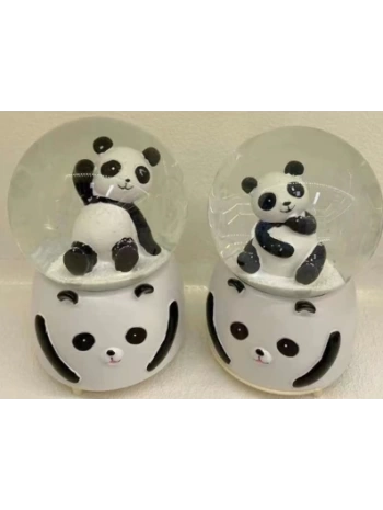 Siyah-beyaz Panda Kar Küresi Büyük Boy