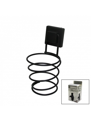 SİYAH - METAL FÖNLÜK FÖN MAKİNE ASKISI KARE MACUN YAPIŞKANLI10X11X15CM (5047)