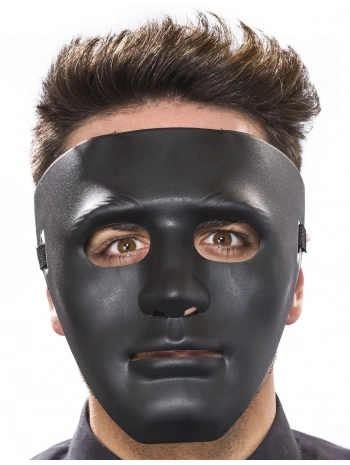 Siyah Renk Hip Hop Anonim Jabbawockeez Dans Maskesi 18x19 cm (5047)