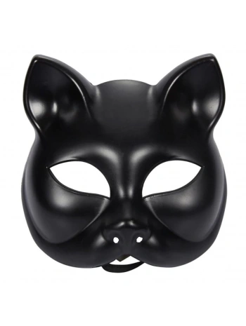 Siyah Renk Lüks Kedi Maskesi 12x13 cm (5047)