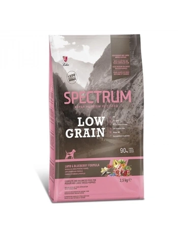 Spectrum Düşük Tahıllı Kuzulu ve Yaban Mersinli Orta ve Büyük Irk Yavru Köpek Maması 2.5 Kg