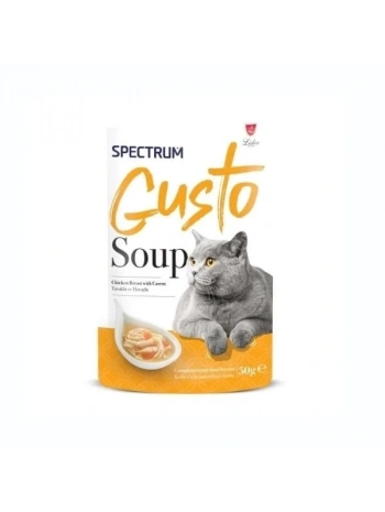 Spectrum Gusto Soup Tavuklu ve Havuçlu Kedi Çorbası 50 Gr