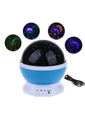STARMASTER KLC-03 3 X KALEM PİLLİ + 5 VOLT YILDIZ YANSITMALI KÜRE TİP GECE LAMBASI 012-011 (5047)