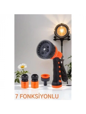 Sulama Tabancası Seti 7 FONKSİYON 3 Aparatlı