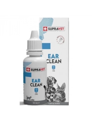 Supravet Ear Clean Kedi ve Köpek Kulak Temizleme Solüsyonu 50 Ml