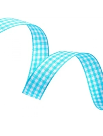 Tafta Ekoseli Kurdele 25 Mm Mint 10 Metre