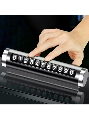 Telefon Numarası Plaka Silindiri Ayarı Renkli Metal Alüminyum Araba Geçici Park Kartı Evrensel Moda Oto Aksesuarları (5047)