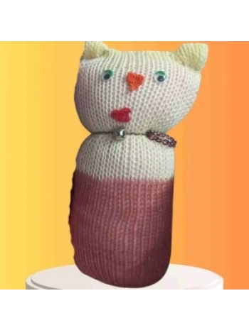 Tıkırık Örgü Yastık Uyku Ve Oyun Arkadaşı Minik - 45 Cm