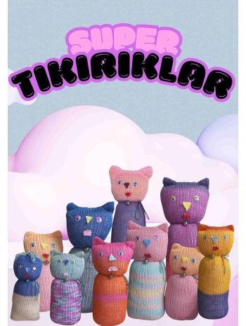 Tıkırık Örgü Yastık Uyku ve Oyun Arkadaşı Poncik - 45 cm