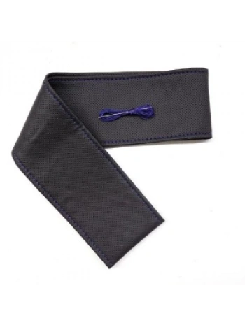 Tüm Araçlara Uyumlu Vinil Direksiyon Kılıfı, Dikmeli Mavi Dikişli