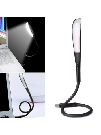 USB Girişli 14 Ledli 3 Kademeli Dokunmatik Masa/Kitap Okuma Lambası Ledi Siyah (5047)