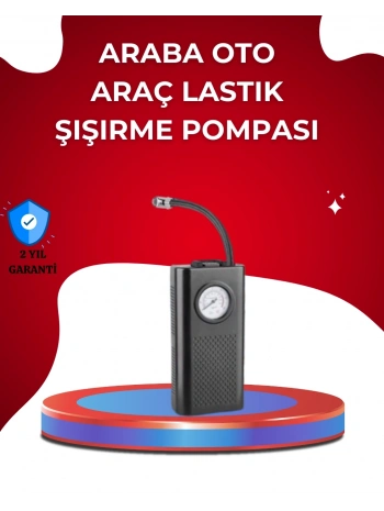 USB Şarjlı Kompakt Elektrikli Hava Kompresörü 3000 mAh