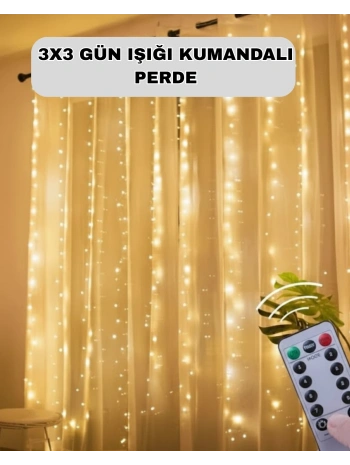 Uzaktan Kumandalı Perde Tipi Günışığı Peri Led Işık Dekorasyon