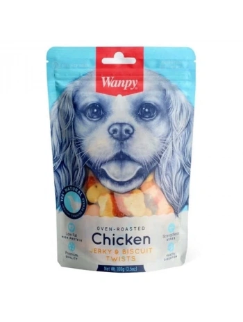 Wanpy Bisküvi Üzeri Tavuk Sargılı Köpek Ödül Maması 100 Gr