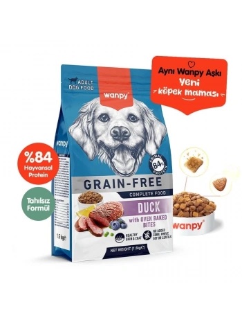 Wanpy Ördekli Tahılsız Yetişkin Köpek Maması 1.5 Kg
