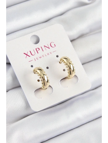 Xuping Çit Halka Model Gold Renk Kadın Küpe