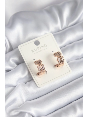 Xuping Model Zirkon Taşlı Halka Kadın Küpe