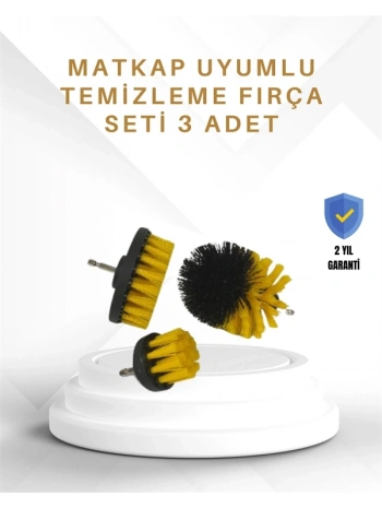 Yüksek Devirde Etkili Temizlik Sağlayan Matkap Ucu Fırça Seti