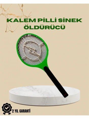 Yüksek Gerilimli Elektronik Sinek Öldürücü – Pil ile Çalışan, Güvenlik Izgaralı