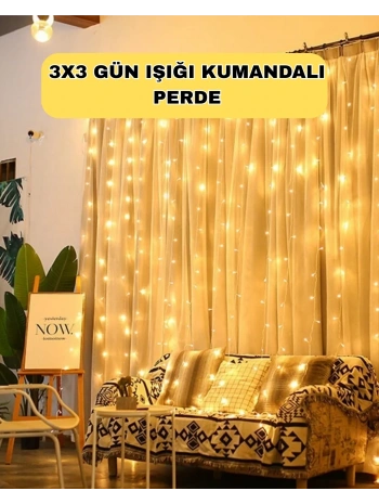 Zaman Ayarlı 8 Modlu Günışığı Perde Led Işık USB Çalışma